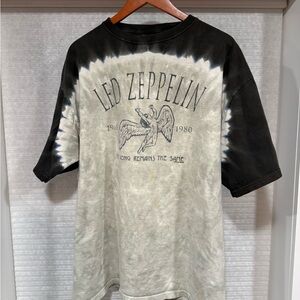 Liquid Blue 90s Led Zeppelin Tie-Dye T-Shirt